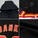 Custom Purple Pink-White Gradient Square Shape 3D Pattern Design Bomber Full-Snap Varsity Letterman Hoodie Jacket Custom Purple Pink-White Gradient Square Shape 3D Pattern Design Bomber Full-Snap Varsity Letterman Hoodie Jacket