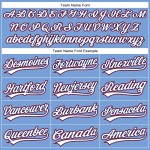 Custom Powder Blue White Royal-Red Authentic Baseball Jersey Custom Powder Blue White Royal-Red Authentic Baseball Jersey