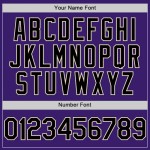 Custom Purple Black-Cream Bomber Full-Snap Varsity Letterman Two Tone Hoodie Jacket