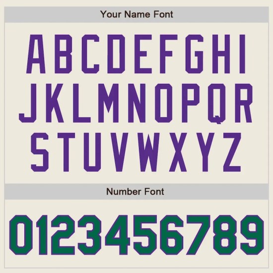 Custom Cream Kelly Green-Purple Authentic Two Tone Baseball Jersey