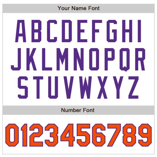 Custom White Orange-Purple Bomber Varsity Letterman Zipper Jacket