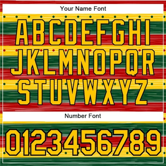 Custom Green Yellow-Black 3D Pattern Design Black History Month Performance T-Shirt Custom Green Yellow-Black 3D Pattern Design Black History Month Performance T-Shirt