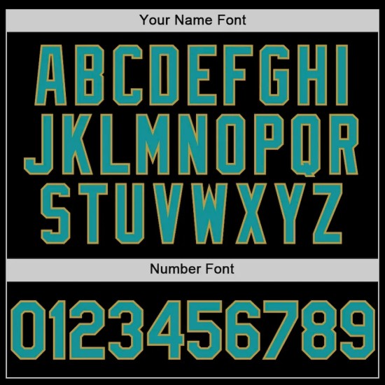 Custom Black Teal-Old Gold Mesh Authentic Throwback Baseball Jersey