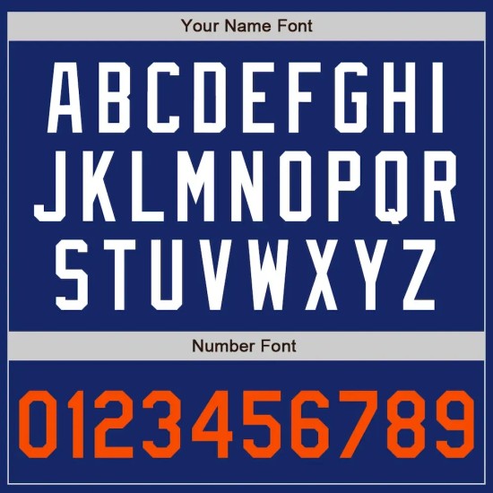 Custom Royal Orange-White Authentic Baseball Jersey