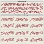Custom Cream Cream-Crimson Authentic Baseball Jersey