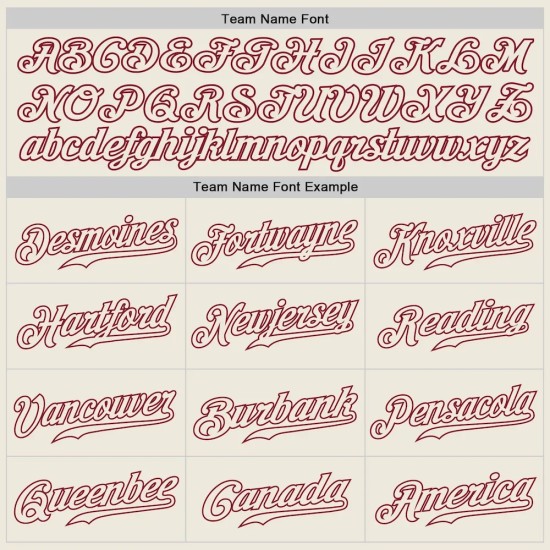 Custom Cream Cream-Crimson Authentic Baseball Jersey