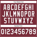 Custom Stitched Burgundy White-Gray Line Sports Pullover Sweatshirt Hoodie