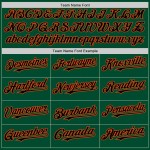 Custom Kelly Green Black-Orange Bomber Full-Snap Varsity Letterman Hoodie Jacket