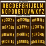 Custom Brown Gold Authentic Baseball Jersey Custom Brown Gold Authentic Baseball Jersey