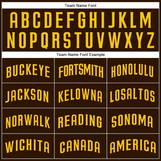 Custom Brown Gold Authentic Baseball Jersey Custom Brown Gold Authentic Baseball Jersey