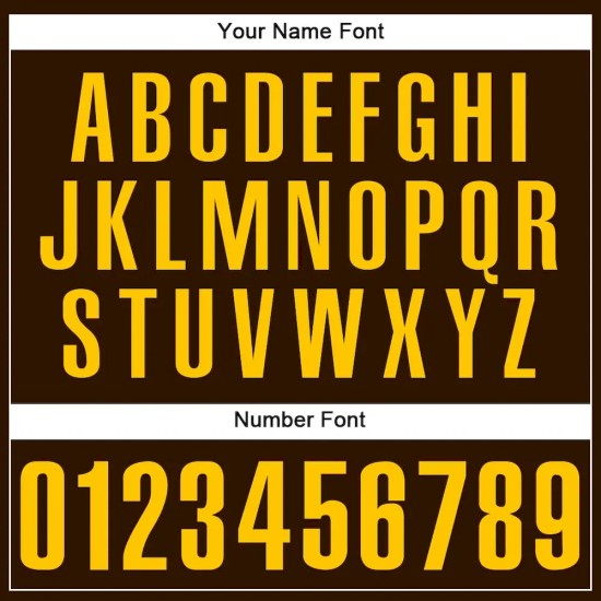 Custom Brown Gold Authentic Baseball Jersey Custom Brown Gold Authentic Baseball Jersey