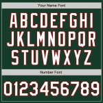 Custom Green White-Red Two-Button Unisex Softball Jersey