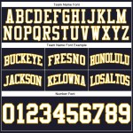 Custom Navy White-Gold Authentic Throwback Basketball Shorts