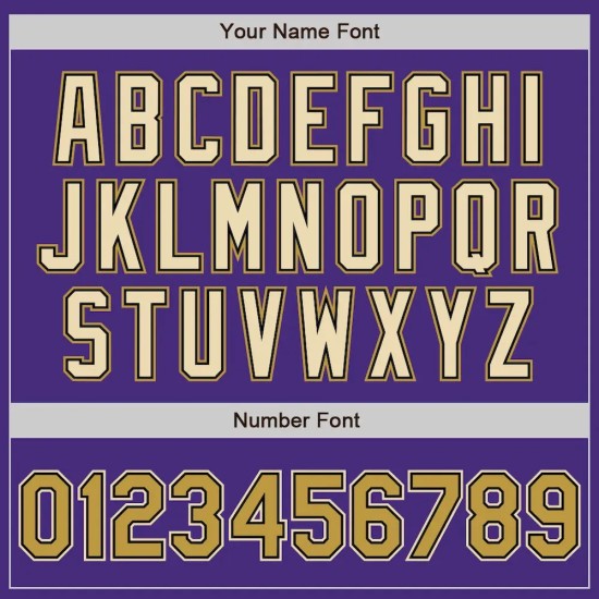 Custom Purple Old Gold Black-Cream Authentic Baseball Jersey